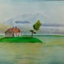 Mi Proyecto del curso: Ilustración en acuarela con influencia japonesa. Un progetto di Paesaggismo, Pittura e Pittura ad acquerello di Fernando Vidal Arévalo - 29.06.2020