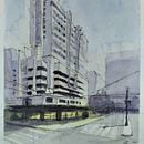 Architectural Sketch with watercolor 2 Ein Projekt aus dem Bereich Architektonische Illustration und Aquarellmalerei von Jose Eduardo Borba Pereira - 20.06.2020