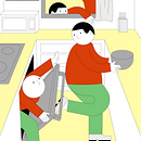 Kitchen adventures. Cooking in quarantine times. 🥵. Un projet de Illustration traditionnelle, Illustration numérique et Illustration vectorielle de Jorge Gallardo - 21.06.2020
