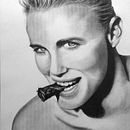Retrato realista con lápiz grafito, Daryl Hannah. Projekt z dziedziny R, sunek realist i czn użytkownika Mauricio Corripio - 22.06.2020