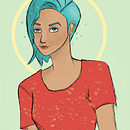 Novo projeto de personagem feminina. . Un projet de Dessin numérique de Flávia Amaro - 24.06.2020