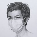 Realistic self-portrait with Graphite Pencil . Un progetto di Disegno a matita, Disegno di ritratti e Disegno realistico di Duboscq Frédérique - 24.06.2020