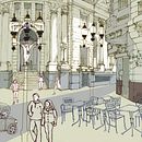 Mi Proyecto del curso: Ilustración arquitectónica: capta la personalidad de una ciudad. Architectural Illustration project by Alicia Randazzo - 06.25.2020