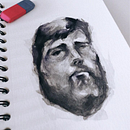 Meu projeto do curso: Retrato artístico em aquarela. Projekt z dziedziny  Sztuki piękne,  Malarstwo, Malowanie akwarelą i Portret użytkownika Thiago Fernandes - 18.06.2020