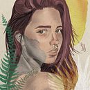 Mi Proyecto del curso: Retrato ilustrado con Procreate. Traditional illustration, and Digital Illustration project by Sara Durán - 06.26.2020