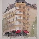 Mi Proyecto del curso: Dibujo arquitectónico con acuarela y tinta. Street Art project by marifermorales03 - 06.27.2020