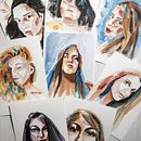 Pintando Amigas. Pintura em aquarela projeto de Rodrigo Pozzobon - 26.06.2020