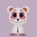 Caricatura de oso rosa (principiante) . Un proyecto de Ilustración digital de bottleana - 27.06.2020
