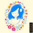 Mi Proyecto del curso: Retrato ilustrado con elementos botánicos. Un progetto di Illustrazione tradizionale di lleragem - 27.06.2020