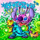 Pink Stitch. Ilustração vetorial e Ilustração digital projeto de Federico Barrios - 27.06.2020
