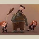 Mi Proyecto del curso: Ilustración y diseño de personajes para cuentos infantiles. Un progetto di Arte concettuale, Disegno, Disegno digitale, Illustrazione digitale e Illustrazione infantile di Ivonne Cano - 27.06.2020