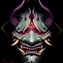 Mascara Hanya, folklore yokai. Digital Illustration project by Jhoan Hernandez Art - 06.24.2020