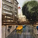 Calle de Cordoba, first go at it.. Un proyecto de Pintura a la acuarela de Rodolfo Rabinovich - 29.06.2020