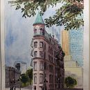 Flatiron Building (Gooderham building), Toronto. Un progetto di Illustrazione architettonica di Masooma Naqvi - 01.07.2020