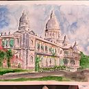 My project in Architectural Sketching with Watercolor and Ink course. Watercolor Painting project by Pravin Gowda - 07.02.2020