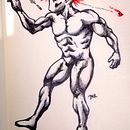 My project in Illustration for Comics: Anatomy of a Superhero course. Drawing project by Dom Ricardo - 07.03.2020