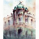 Mi Proyecto del curso: Dibujo arquitectónico con acuarela y tinta. Architecture, Drawing, Traditional illustration, Architectural Illustration, and Watercolor Painting project by carlos canseco - 07.03.2020