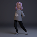 Mi Proyecto del curso: Rigging: articulación facial de un personaje 3D. Un proyecto de 3D, Animación, Animación 3D, Diseño 3D, Diseño de personajes 3D y Rigging de Brandon Ramirez - 04.07.2020