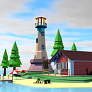 Low Poly Island ( Cinema 4D ). Un progetto di 3D di Kerolos Nagy - 05.07.2020