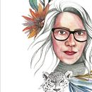 Meu projeto do curso: Retrato ilustrado em aquarela. Un proyecto de Ilustración tradicional de clocorico_br - 06.07.2020