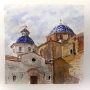 My project in Architectural Sketching with Watercolor and Ink course. Projekt z dziedziny Malowanie akwarelą użytkownika Xavier Garci - 07.07.2020