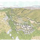 Archaeological Illustration: Landscape Archaeology . % Nuria Otero tarafından hazırlanan Geleneksel illüstras, Ve on projesi - 07.07.2020