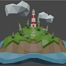 Mi Proyecto del curso: Modelado de escenarios low poly para videojuegos. Een project van 3D y Videogame-ontwikkeling van Ximena Villarejo - 07.07.2020