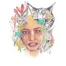 PROYCTO EN CURSO NADIA MEJOR QUE LA INSPIRACION DE MI HIJA CON SUS GATOS . Een project van Digitale illustratie van choppelo_ale - 09.07.2020