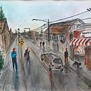 My project in Urban Landscapes in Watercolor course. Un proyecto de Dibujo artístico de yanitzatrosel - 09.07.2020