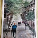 Mi Proyecto del curso: Paisajes urbanos en acuarela. Un progetto di Illustrazione tradizionale e Pittura ad acquerello di María Florencia Socías - 10.07.2020