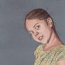 Mi proyecto final: Mi ángel . Portrait Drawing, and Digital Drawing project by kidrogo - 07.09.2020