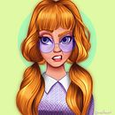 My project in Female Character Portraits in Procreate course. Een project van Traditionele illustratie van Maithe Masiero - 10.07.2020