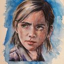 Mi Proyecto del curso: Retrato artístico en acuarela. Projekt z dziedziny Portret, Trad, c i jna ilustracja użytkownika Paula Jara Segovia - 15.07.2020