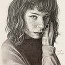 Realistic Portrait final project . Pencil Drawing project by Lau Chooi Ling - 07.10.2020