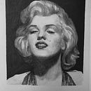 Portrait of Marilyn Monroe . Desenho artístico projeto de veasey_jackson - 10.07.2020