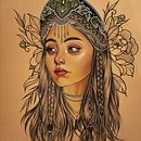 Proyecto con pastel y lápices de colores . Un proyecto de Dibujo realista e Ilustración tradicional de Laurianne Vang - 12.07.2020