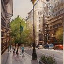 Mi Proyecto del curso: Paisajes urbanos en acuarela. Un proyecto de Bellas Artes, Creatividad, Creatividad con niños, Dibujo, Pintura, Pintura a la acuarela y Pintura al óleo de Mariela Lawry - 12.07.2020