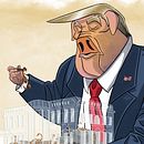 "How many Scorpions can the President fit in the White House?" Editorial Illustration. Design de personagens, Ilustração digital e Ilustração editorial projeto de eabarcaart - 19.09.2020