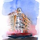 My project in Architectural Sketching with Watercolor and Ink course. Un proyecto de Pintura a la acuarela de ryan_20 - 13.07.2020