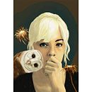 Solo con la mirada. Fine Arts, Traditional illustration, Digital Illustration, and Digital Painting project by Luze - 07.13.2020