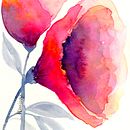 Aquarella Tulipan Abstracto. Watercolor Painting project by Francis Morales - 05.14.2020