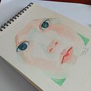 Mi Proyecto del curso: Retrato ilustrado en acuarela Ein Projekt aus dem Bereich Aquarellmalerei von Red Rosemary - 15.07.2020