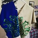 Proyecto de prensa artesanal. Diseño coral.. Embroider, and Fashion Design project by Laura Estefania Santiago Rocha - 07.15.2020