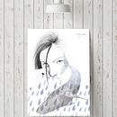 Ilustración | Blåhval. Decoration, Drawing, Pencil Drawing, Artistic Drawing, Portrait Drawing, Digital Drawing, Realistic Drawing, Traditional illustration, and Digital Illustration project by Vanessa Estefa - 04.11.2020