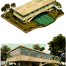 Ilustración Digital - Museo Casa Sobre el Arroyo . Een project van  Architecturale illustratie van Lucas Maximiliano Torres - 17.07.2020