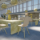 Mi Proyecto del curso: Diseño de interiores de una cafetería. Projekt z dziedziny  Architektura użytkownika Natalia Hernández Rodríguez - 17.07.2020