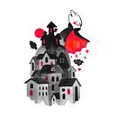 Serie Halloween 2019. Artes plásticas, Desenho a lápis, Desenho artístico, Ilustração tradicional, Ilustração com tinta e Ilustração infantil projeto de Alan Gabriel Vazquez de Jorge - 18.07.2020