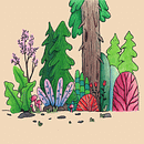  ¡Me gusta pintar fondos estilizados! Ein Projekt aus dem Bereich Zeichnung, Traditionelle Illustration, Botanische Illustration, Digitale Illustration, Kinderillustration, Instagram, Digitale Malerei und Sketchbook von Rafael Rivera - 19.07.2020