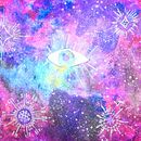 Codigos de Luz Galaxia . Ilustrație tradițională de mceciluchetta - 07.20.2020