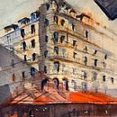 My project in Architectural Sketching with Watercolor and Ink course. Un proyecto de Arquitectura, Dibujo y Bocetado de kanhereasavari - 20.07.2020